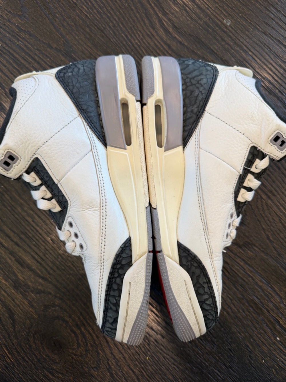 Nike Air Jordan 3 Retro White Cement Grey Shoes size 7Y - Picture 6 of 13